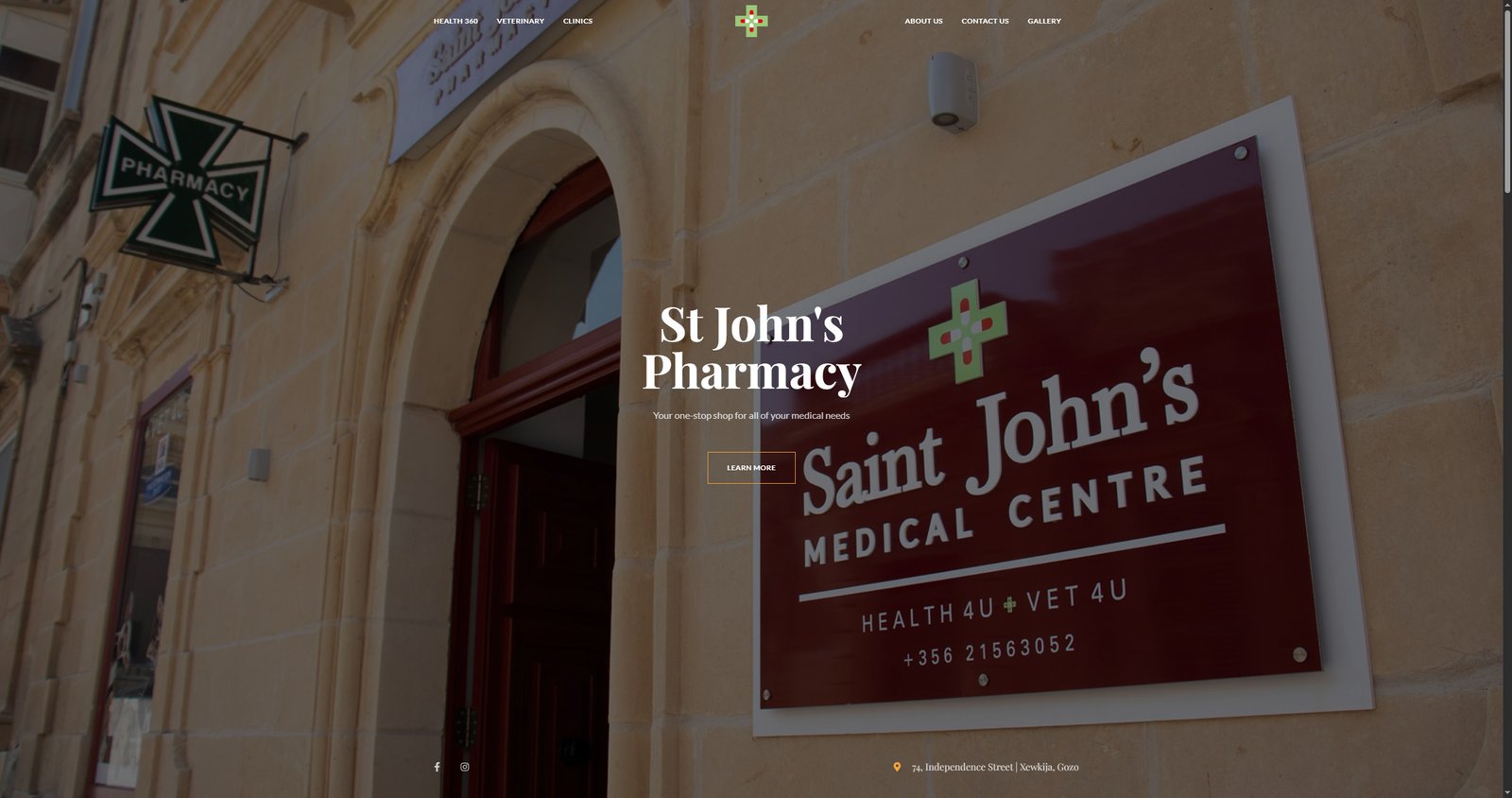 St John's Pharmacy Website